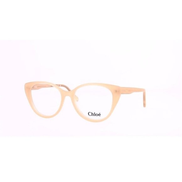 Chloé Womens Cat Eye Nude Nude Transparent Fashion Designer Eyewear - Picture 1 of 5